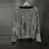 Nuevo Top Tejido Casual de Punto Coreano Dulce de Nicho con Pines Rasgados y Cuello Redondo para Mujer, Estilo Retro