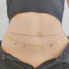 Dulce Estilo Cool Spice Cadena Fina de Metal de Doble Capa Verano Playa Cadena Corporal para Mujer Europea y Americana Capas Colgante de Mariposa Cadena de Cintura