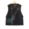 Novo Colete de Outono Feminino Peça Externa Emagrecedor Gola Alta Regata Colete de Celebridade da Internet Gilet Primavera e Outono Uso Dupla Face