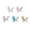 Pedrería para Uñas Mariposa Tridimensional Nueva Tridimensional Doble Capa Ala Fina Brillante Hielo Transparente Estilo Puro Deseo Joyería de Aleación