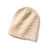 Cachemir 20262 Outono/Inverno Novo Chapéu de Malha High-End Feminino para Proteção de Orelhas ao Ar Livre Cor Sólida Touca de Malha Casual Slouchy