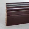 Rodapié de Madera Maciza Nórdica, Azulejo de Esquina para Rodapié, Línea de Pie de Madera Maciza Horneada en Blanco 10cm, Línea de Pie de Esquina de Madera