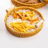 Cesta de Frutas Plato de Frutas Deshidratadas Plato Doméstico para Freír Plato de Frutas Plato para Comida Frita Plato para Snacks y Frutos Secos Cesta de Frutas Fritas
