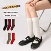 Calcetines de Mujer Estilo Pasarela Nueva Primavera/Verano 2026 con Diseño Hueco, Calcetines Transpirables de Media Pantorrilla, Versátiles y de Moda Estilo Miu