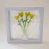 Enfeites de Flores Artificiais Mini Esmaltadas Zibo Decoração de Casa Artesanato Esmaltado Boshan Enfeites para Mesa de Escritório