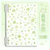 Caderno de folhas soltas floral fofo para animais de estimação B5 para estudantes, bloco de notas estilo ins, A5 confortável de segurar, caderno destacável recarregável