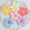Pétalo de flor de durazno resina accesorios diy pegamento de crema funda de teléfono móvil batería coche parche para vaso de agua pasador de pelo accesorios para el cabello material