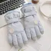Luvas femininas em formato de coração para andar de bicicleta elétrica, forradas com fleece, quentes, à prova de vento, à prova d'água, luvas de esqui com tela sensível ao toque, fofas e compatíveis com tela sensível ao toque