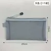 Estilo Coreano Bolsa de Papelaria Transparente Simples Bolsa de Armazenamento de Malha Portátil Estojo Grande para Lápis de Estudante Para Provas do Ensino Fundamental II e Ensino Médio
