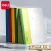 Libreta de Encuadernación Inalámbrica Deli 10mm Línea Horizontal Diario Estudiante Cuaderno Bloc de Notas Oficina Libro de Copia Blanda