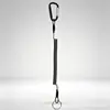 Cuerda de resorte de hebilla de escalada al por mayor, pinzas retráctiles automáticas para señuelos, dispositivo de control de peces, cuerda de alambre de acero anti-pérdida, cuerda anti-pérdida para herramientas de pesca