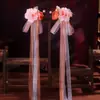 Tocados Hanfu para Niñas Flor de Seda Pin Largo con Hilos Colgantes Accesorios para el Cabello Antiguos Súper Hada para Niños Par de Pinzas con Borla para Niña Pequeña
