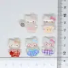Vestido de Dibujos Animados Transparente Accesorios de Resina de Gato Kt Pegamento de Crema Creativo Clips para el Cabello Hechos a Mano Hebillas para Zapatos Decoraciones para Funda de Teléfono