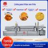 Linha de Produção de Fritura Profunda de Ovo Frito Linha de Produção de Fritura Profunda de Luosifen Equipamento de Produção de Lanches Fritos Totalmente Automático