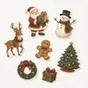 Rolos de adesivos personalizados com tema de Natal, etiquetas, logotipos de produtos em PVC e adesivos para embalagens para impressão