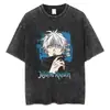 Talla Europea Transfronteriza Estampado de Anime Japonés Algodón Oversize para Hombre Vintage t