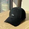Gorra de Béisbol Bordada con Letras Estilo Coreano Simple Retro para Mujer Nueva Suave Superior Casual Ala Ancha Protector Solar Gorra con Visera de Pareja