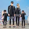 Traje de Buceo de Pareja Padre-Hijo Coreano Traje de Baño para Mujer de Manga Larga Traje de Medusa Secado Rápido Ajustado Traje de Surfista Traje de Baño para Snorkel