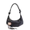 Bolso Bandolera Retro Plisado de Moda Forma de Media Luna para Mujer Otoño e Invierno 2025 Nuevo Bolso de Hombro de Lujo Ligero de Moda Bolso Cruzado de Gama Alta