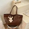 Bolso tote vintage de gran capacidad para mujer, nuevo de moda 2026, casual, versátil, para el día a día, para llevar debajo del brazo