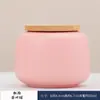 Tetería de Gres Tetería Cerámica Caja de Té Pequeña Caja de Almacenamiento Mini Portátil Lata Sellada Regalo para el Hogar Logo