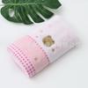 Toalla de satén sin torsión con diseño de oso bordado en algodón dorado 3166WH, ideal para el lavado facial, regalo para el hogar.