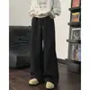 Calça de moletom larga estilo americano cleanfit para homens, nova calça esportiva casual moderna de perna reta solta para primavera, outono e inverno