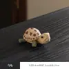 Creativo Lindo Pato Pequeño Inserto de Fragancia de Línea Mascota de Té Tortuga Adornos Boutique Puede Criarse Cerámica de Arena Púrpura Juego de Té Accesorios para Ceremonia de Té