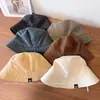 Chapéu de Pescador Simples com Patch de Letra Estilo Japonês para Mulheres, Chapéu Balde Versátil Casual para Proteção Solar no Verão, Férias e Passeios