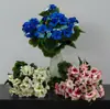 Atacado de Fábrica Suporta Personalização de Flores Artificiais, Flores Artificiais de Begônia de 9 Cabeças, Flores Artificiais de Gerânio, Flores de Seda para Casa