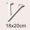 Ventas Calientes Transfronterizas 20cm Tamaño Grande 3D Acrílico Letra Inglesa Espejo Adhesivo de Pared Autoadhesivo Combinación Adhesivo de Espuma Eva