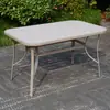 Conjunto de mesa de chá e cadeiras de varanda de rattan sintético, cadeira de lazer externa para pátio, cadeira de jantar com encosto espessado, mesa externa