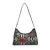 Bolsa com Estampa de Cobra para Mulheres, Novo Estilo Outono e Inverno, Bolsa de Ombro em Cor Contrastante, Bolsa Quadrada Pequena Colorida da Moda e Personalizada, Bolsa Versátil de Axila