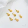 Não Desbota Facilmente Ouro de Areia Vietnamita Marca da Bênção Paz e Alegria Ruyi Lótus Cabacinha Sino Pingente Pingente para Joias DIY