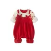 Roupas de bebê roupas de primavera roupas infantis macacão de bebê lua cheia cem dias princesa ha roupas vestido de um ano primavera e outono