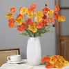 Flores Artificiales de Amapola, Gama Alta, Tacto Realista, Montaje de Escena de Boda, Adornos para Decoración del Hogar, Flores Falsas