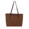 Bolsa Tote Estilo Coreano de Aparência Retrô 2025 Verão Nova Moda Moda Grande Capacidade Casual e Estilosa Bolsa para o Dia a Dia