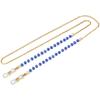 Corrente para pendurar óculos corda para máscara corrente de óculos cordão para óculos corda de óculos banho grosso multicamadas (Cristal redondo em forma de O)