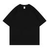 Camiseta de Algodón Puro de Peso Pesado de 250 g con Hombros Descubiertos, Cuello Redondo y Manga Corta, Uniforme de Clase de Transmisión en Vivo, Deportiva, para Exteriores, con Logotipo Estampado, Se Puede Usar en Todas las Estaciones