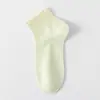 Calcetines Cortos para Mujer, Algodón Puro, Estilo Delgado para Primavera y Verano, Deportivos Blancos 100% Algodón Antideslizantes, Antiolor, Transpirables, Calcetines sin Costuras