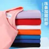 Camiseta infantil de algodão padrão aula diy roupas manga curta estampa solta cor sólida peso pesado roupas de trabalho impressão de logotipo