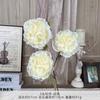 Peonía de 3 cabezas Flores Artificiales, Flores Hechas a Mano para Bodas, Flores de Seda, Flores Decorativas Artificiales, Arreglos para Bodas al por Mayor, Flores de Piso