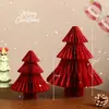 Decoraciones Navideñas Mini Árbol de Navidad de Escritorio Adornos Decoración del Hogar Escena Arreglo Props Colgantes de Regalo