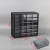 Caja de Elementos de Cajón de Escritorio de Plástico Japonés Caja de Almacenamiento Tipo Bloque de Construcción Estante para Materiales de Componentes Electrónicos Gabinete con Herramienta para Clasificar Tornillos