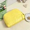 Bolsa de Cosméticos de Piel de Vaca de Primera Capa con Patrón de Cocodrilo, Bolsa Portátil de Cuero Genuino para Retoques de Maquillaje para Mujer, Bolsa de Almacenamiento Multifuncional, Neceser de Viaje