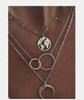 2021Shopee Candado de perla estilo europeo y americano creativo simple moda temperamento joyería para mujer collar de cadena geométrica