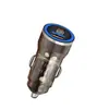 Cargador de Coche Pd60W Carga Rápida Encendedor de Cigarrillos Uno a Dos Usb+Tipo C Transparente 60W Súper Carga Rápida Cargador de Coche