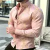 Camisa de manga larga para hombre de otoño, europea y americana, cárdigan simple sin planchar, camisa casual con cuello de solapa