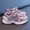 Zapatos Infantiles de Otoño 2026 para Niñas Pequeñas, Zapatos Deportivos Casuales Dulces con Lazo, Zapatos Tipo Papá para Niñas con Estilo Retro Coreano de Moda