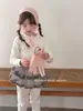Pijama infantil Anmeiya, Ropa hipoalergénica de algodón 100% Clase A, Ropa de casa infantil, Conjunto de dos piezas de otoño (top y pantalón) para niños y niñas